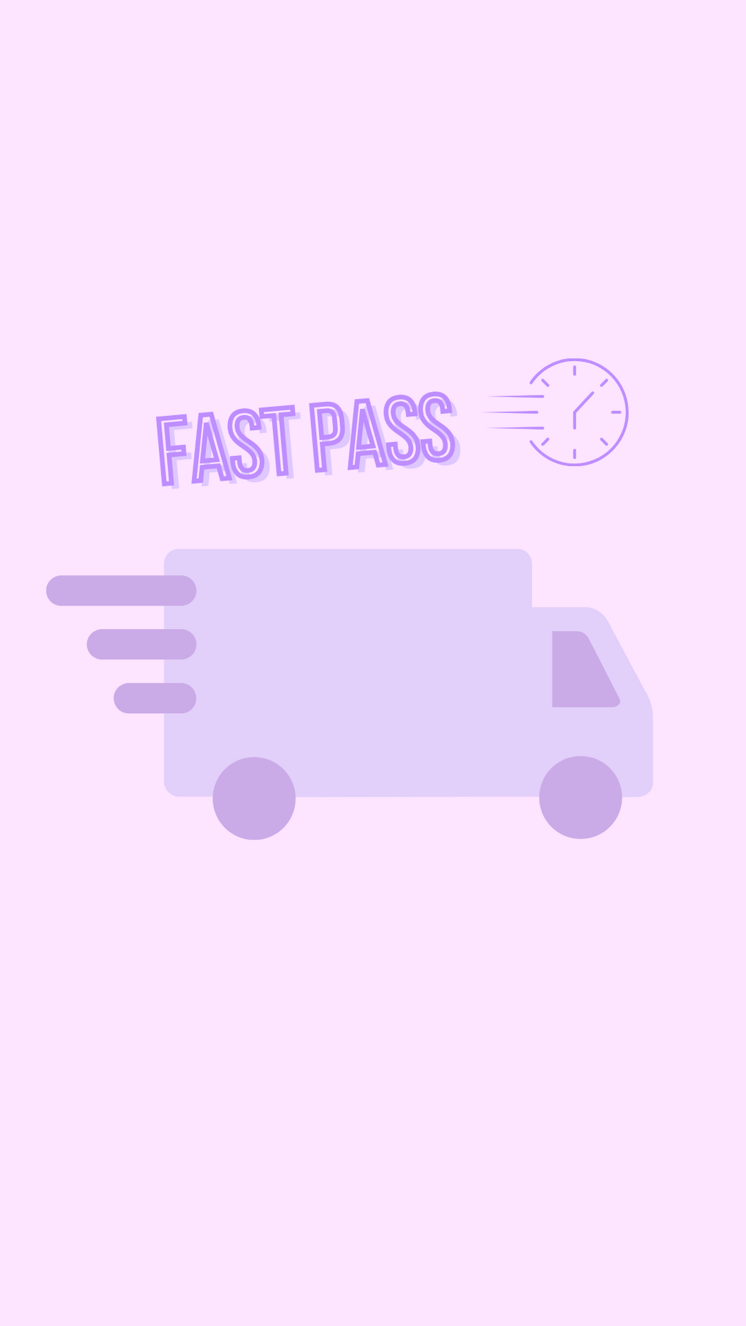 In a hurry ? Get a fast pass for your order🤍